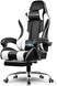 Gaming Chair, Computer Chair with Footrest and Lumbar Support, Height Adjustable Game Chair with 360°